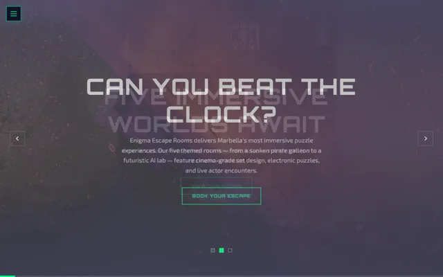 Screenshot of Enigma Escape Rooms